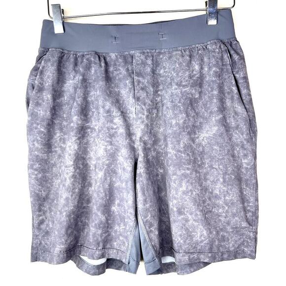 Lululemon T.H.E Short 9" Linerless Men's Small Grey Gray Printed Athletic - Picture 2 of 7
